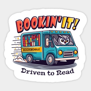 Bookin'It! Driven to Read Sticker